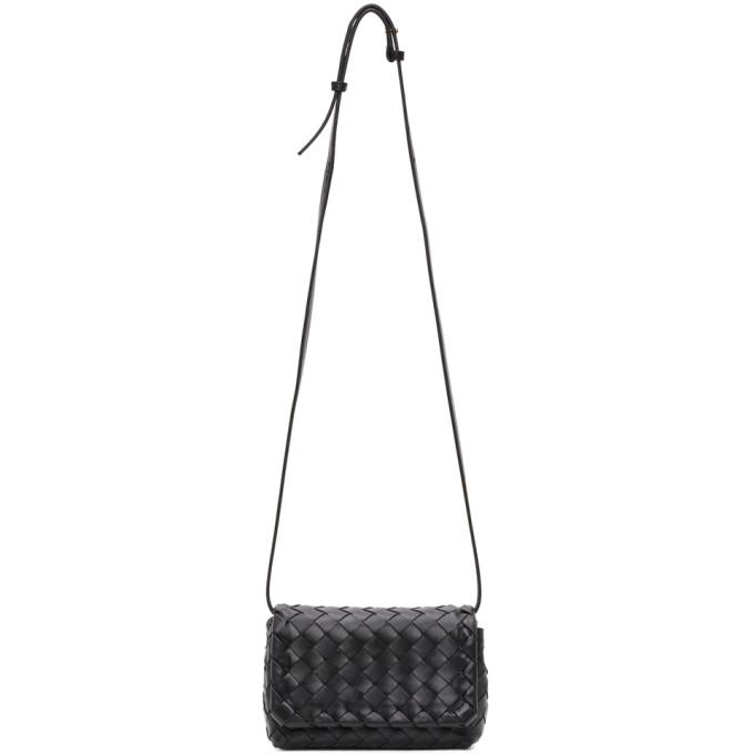Bottega Veneta Black Intrecciato Packable Messenger Bag – BlackSkinny