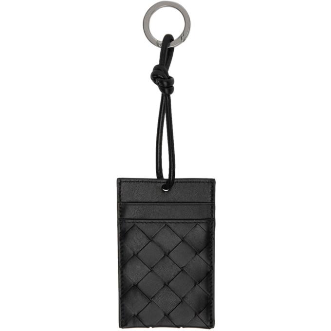 Bottega Veneta Black Intrecciato Multi Card Holder