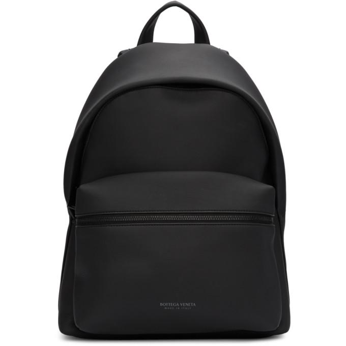 Bottega Veneta Black Matte Medium Backpack