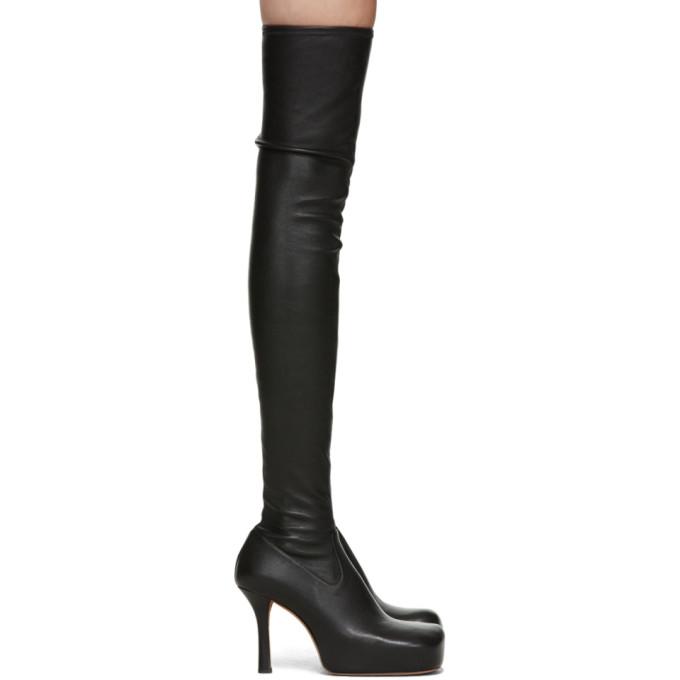 Bottega Veneta Black Nappa The OTK Tall Boots