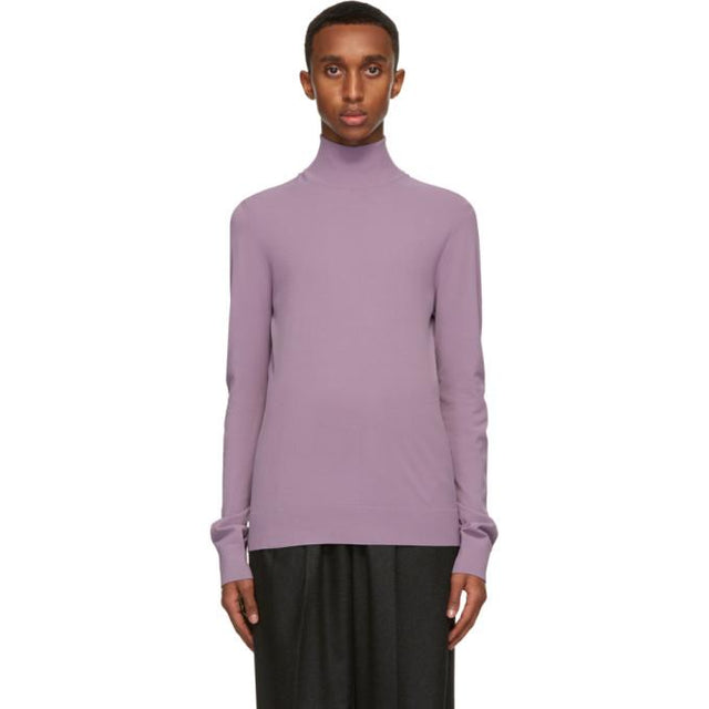 Bottega Veneta Purple Techno Skin Turtleneck