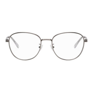 Bottega Veneta Silver Round Glasses