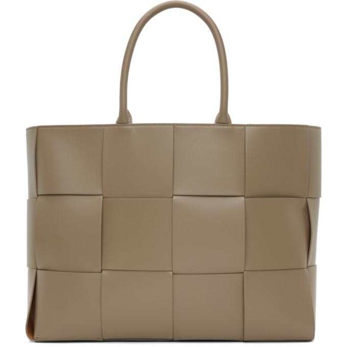 Bottega Veneta Taupe Intrecciato Tote