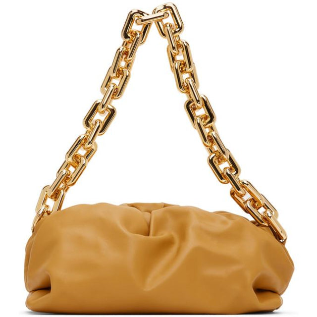Bottega Veneta Yellow The Chain Pouch Clutch