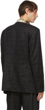 Serapis Brown Brushed Wool Check Blazer