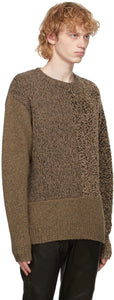 John Elliott Brown Cashmere Mixed Sweater