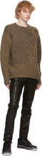 John Elliott Brown Cashmere Mixed Sweater
