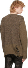 John Elliott Brown Cashmere Mixed Sweater