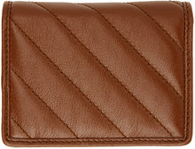 Gucci Brown Diagonal GG Marmont 2.0 Card Case