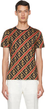 Fendi Brown 'Forever Fendi' T-Shirt - T-shirt Fendi Brown 'Forever Fendi' - Fendi Brown 'Forever Fendi'티셔츠