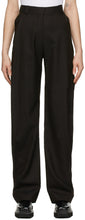 Eftychia Brown Herringbone Grampa Trousers