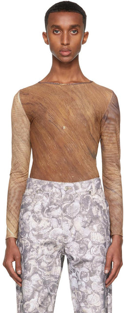 Serapis Brown 'In This Earthly Tent We Groan' Tech Long Sleeve T-Shirt - Serapis Brown 'Dans cette tente terrestre, nous groan' Tech Tee-shirt à manches longues - Serapis Brown '이 세속적 인 텐트에서 우리는 신음 롱 슬리브 티셔츠