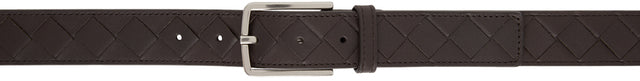 Bottega Veneta Brown Intrecciato Belt - Ceinture Intrecciato de Bottega Veneta Brown - Bottega 베네타 브라운 intrecciato belt.