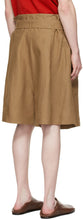 Hed Mayner Brown Linen Shorts