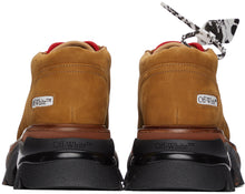 Off-White Brown Nubuck Ridged Sole Derbys