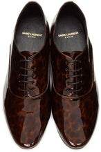 Saint Laurent Brown Patent Leon Derbys