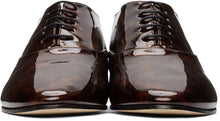 Saint Laurent Brown Patent Leon Derbys