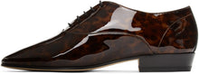 Saint Laurent Brown Patent Leon Derbys