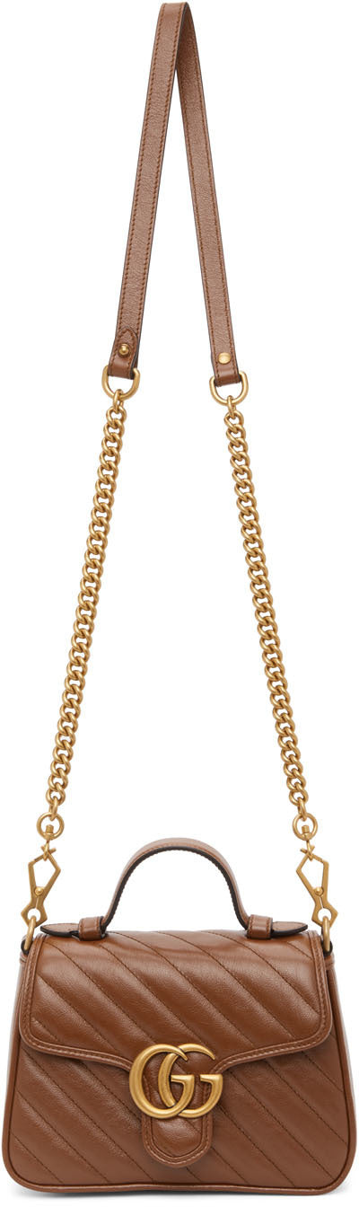 Gucci marmont top handle brown Clearance