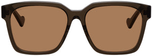 Gucci Brown Square Sunglasses - Lunettes de soleil carrées brunes gucci - 구찌 브라운 스퀘어 선글라스
