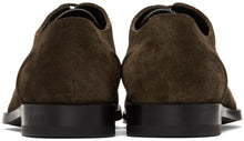 Ermenegildo Zegna Brown Suede Siena Flex Derbys