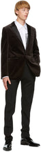 Dsquared2 Brown Velvet Berlin Blazer