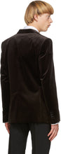 Dsquared2 Brown Velvet Berlin Blazer