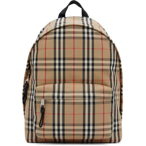 Burberry Beige Check Jett Backpack