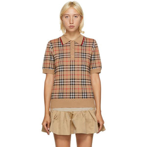 Burberry Beige Vintage Check Chatterton Polo