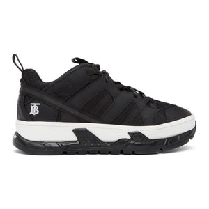 Burberry Black Leather Union Sneakers