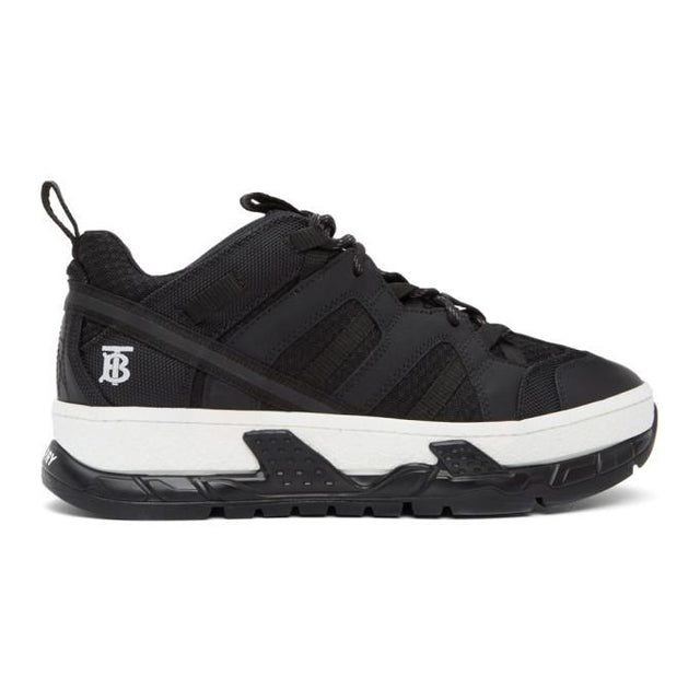 Burberry Black Leather Union Sneakers