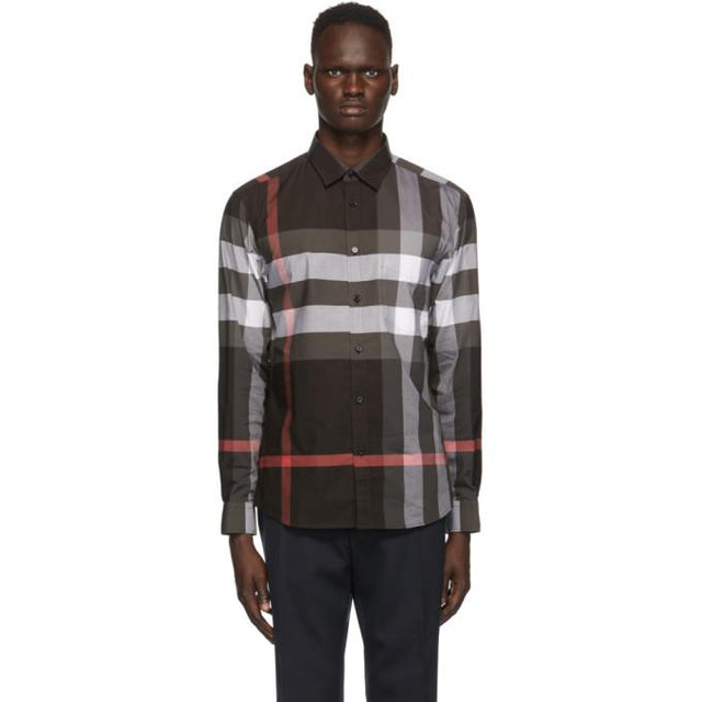 Burberry Grey Check Somerton Shirt
