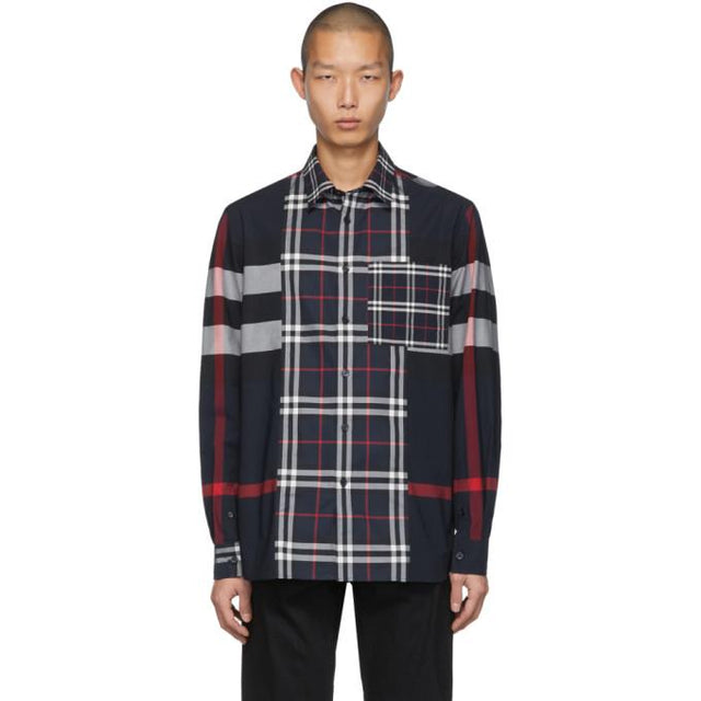 Burberry Navy Check Tisdale Shirt