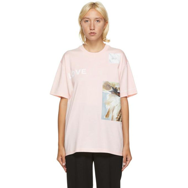 Burberry Pink Carrick Statues T-Shirt