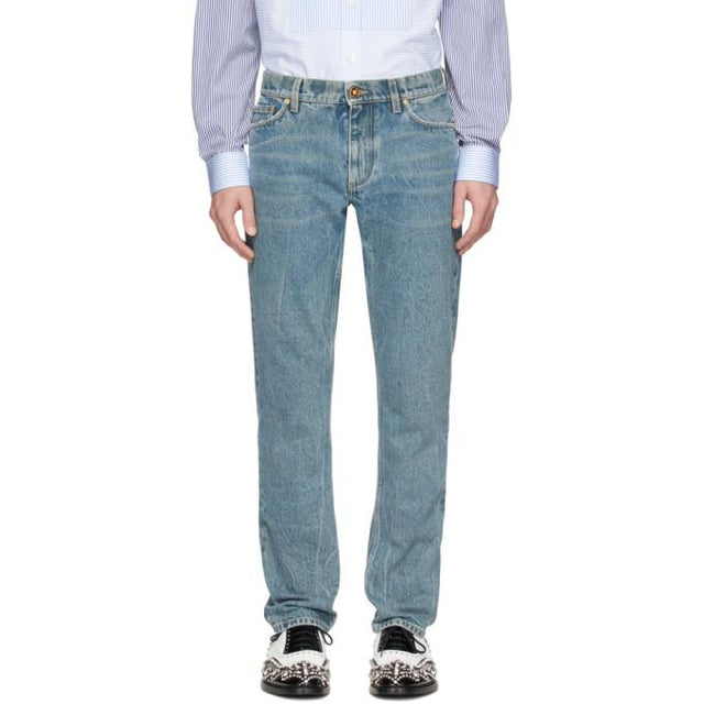 Burberry SSENSE Exclusive Blue Straight Jeans