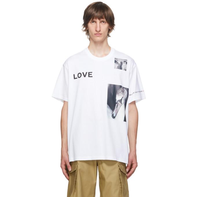 Burberry White Love Swan T-Shirt – BlackSkinny