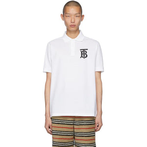 Burberry White Winford Polo