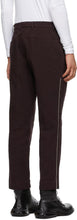 Namacheko Burgundy Overdyed Contrast Stitch Trousers