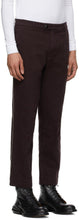 Namacheko Burgundy Overdyed Contrast Stitch Trousers