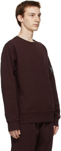 Helmut Lang Burgundy Patch Sweatshirt