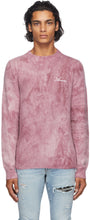 AMIRI Burgundy Tie-Dye Marble Sweater - Amiri Burgundy Tie-Dye Sweater - 아미리 부르고뉴 넥타이 염료 대리석 스웨터