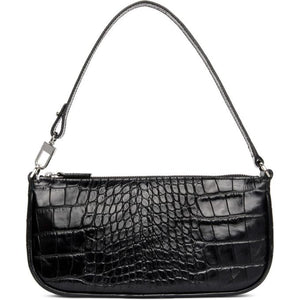 By Far Rachel Crocodile-embossed Leather Shoulder Bag (Shoulder bags)