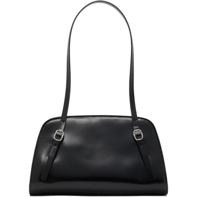 BY FAR Black Patent Lora Bag