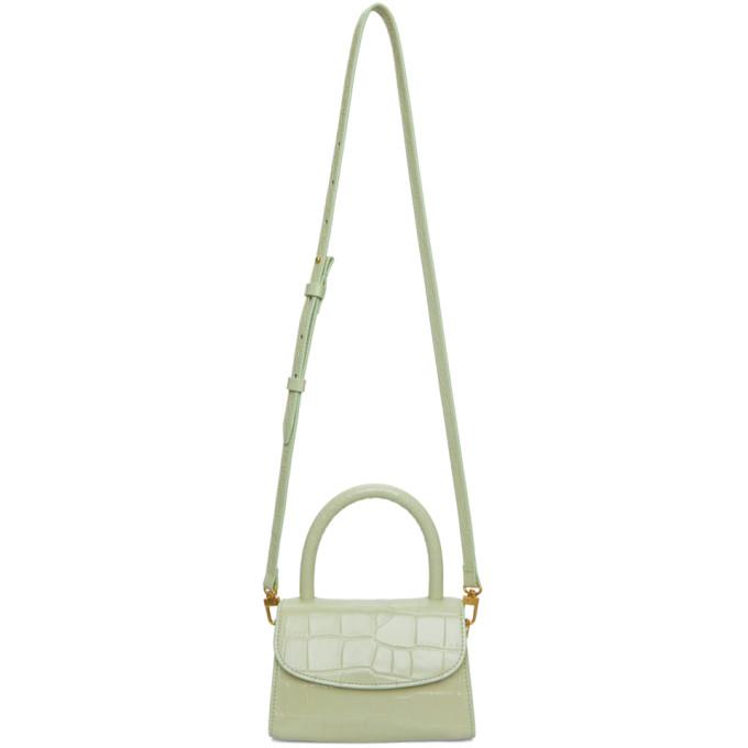 Mini Flap Crossbody - Sage Green Croc