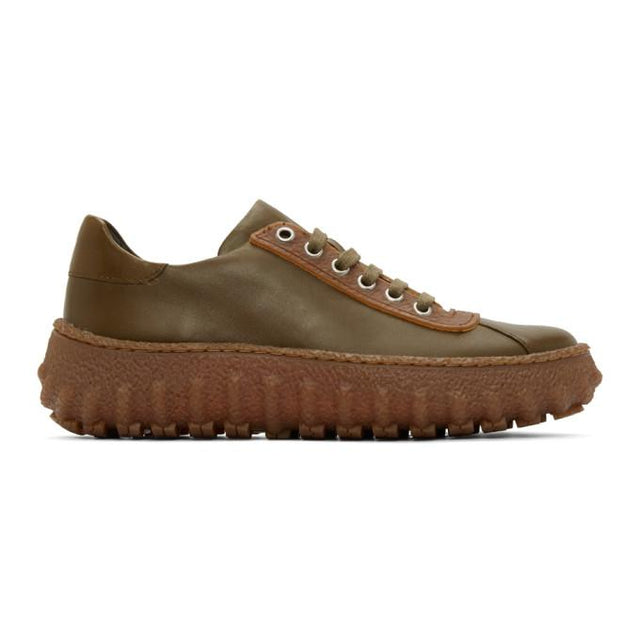 CamperLab Khaki and Brown Ground Sneakers