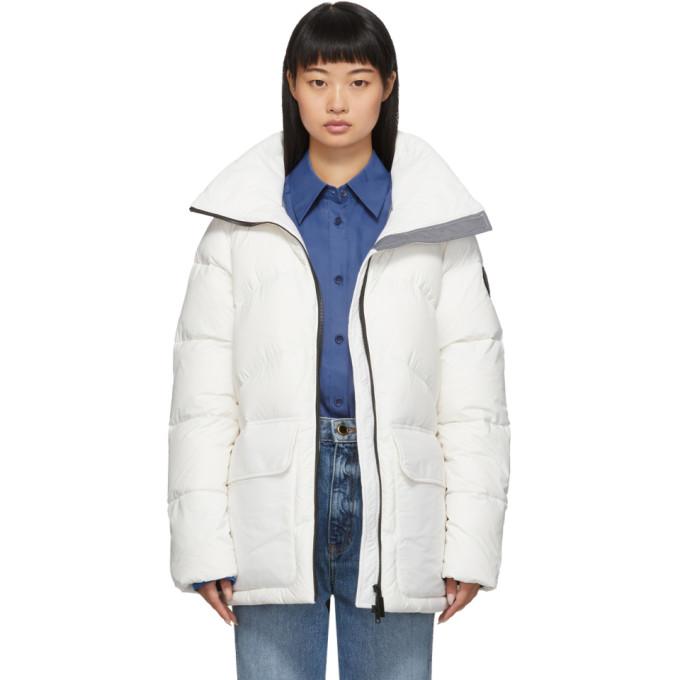 Canada Goose White Black Label Ockley Parka