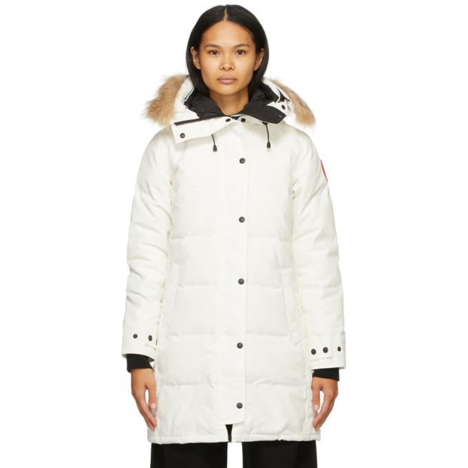 Canada Goose White Down Shelburne Parka