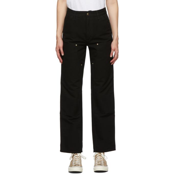 Carhartt Work In Progress Black Double Knee Jeans