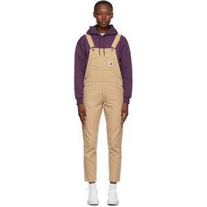 Carhartt Work In Progress Tan Cotton Overall Jumpsuit