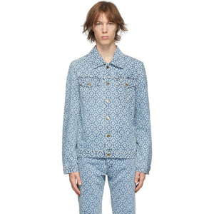 Casablanca Blue Denim Monogram Jacket